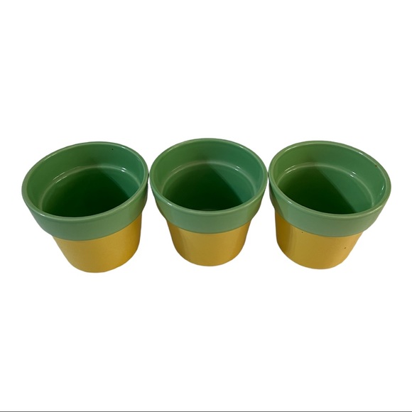 Yellow and Green Flower Pot Set - Picture 1 of 7